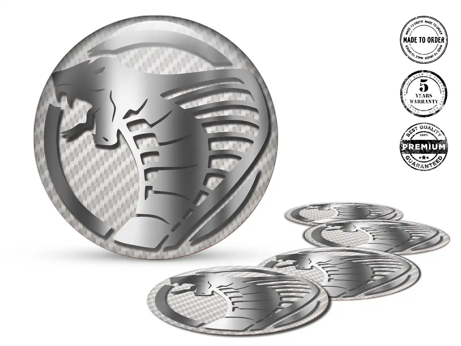 Emblema Bombado Logo Pegatina de Rueda Perfecta